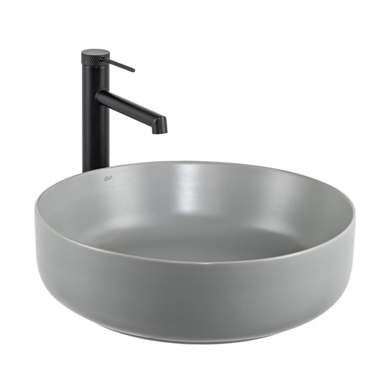 Lena E-W1201MG Tezgah Üstü Lavabo Mat Gri - E-W1201MG - Tezgah Üstü Lavabo