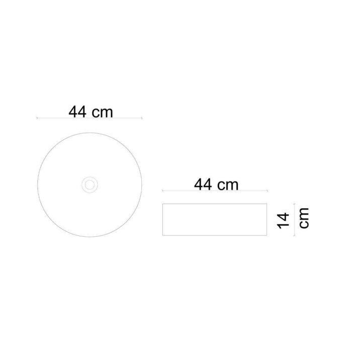 Lena E-W1201MM Tezgah Üstü Lavabo Mat Mavi - E-W1201MM - Tezgah Üstü Lavabo - 1