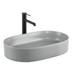 Lena E-W1202MG Tezgah Üstü Lavabo Mat Gri - E-W1202MG - Tezgah Üstü Lavabo