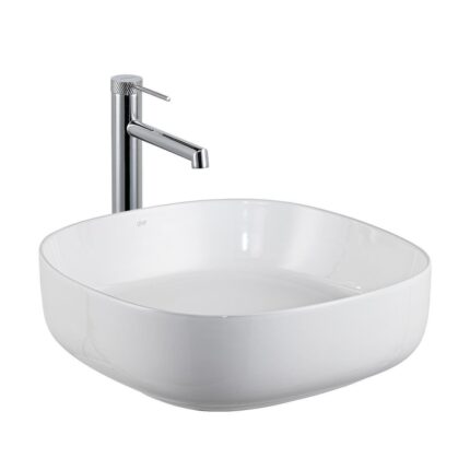 Lena E-W1203 Tezgah Üstü Lavabo Parlak Beyaz - E-W1203 - Tezgah Üstü Lavabo