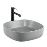 Lena E-W1203MG Tezgah Üstü Lavabo Mat Gri - E-W1203MG - Tezgah Üstü Lavabo