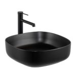 Lena E-W1203MS Tezgah Üstü Lavabo Mat Siyah - E-W1203MS - Tezgah Üstü Lavabo