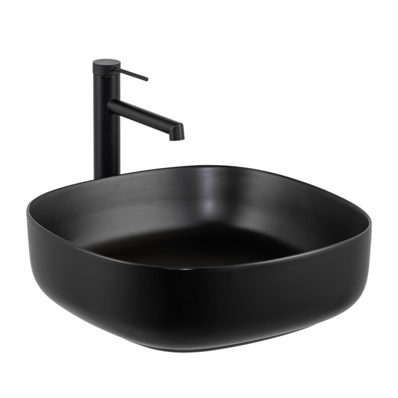 Lena E-W1203MS Tezgah Üstü Lavabo Mat Siyah - E-W1203MS - Tezgah Üstü Lavabo