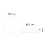 Lena E-W5001GS Tezgah Üstü Lavabo Mat Gri & Siyah - E-W5001GS - Tezgah Üstü Lavabo - 1