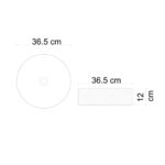 Lena E-W5002 Tezgah Üstü Lavabo Beyaz - E-W5002 - Tezgah Üstü Lavabo - 1