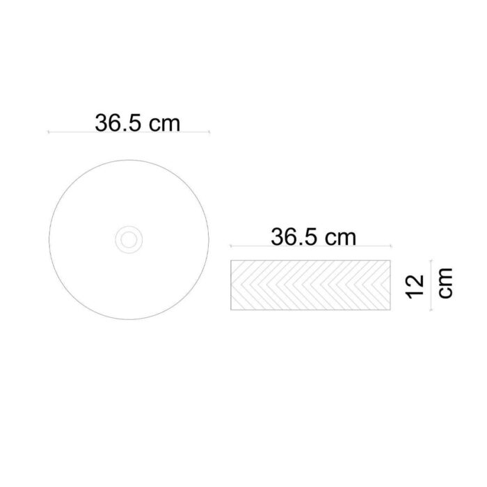 Lena E-W5002GB Tezgah Üstü Lavabo Mat Gri & Parlak Beyaz