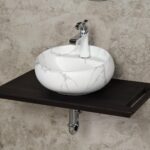 Lena EH-4660M6 Tezgah Üstü Lavabo Beyaz Mermer - EH-4660M6 - Tezgah Üstü Lavabo - 1