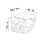 Lena ET-Y7000 Asma Klozet Beyaz - ET-Y7000 - Asma Klozet - 1