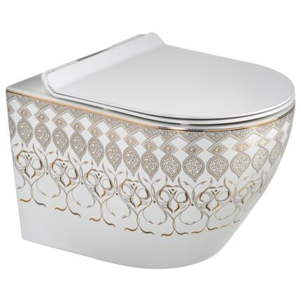 Lena ET-Y7032BY Asma Klozet Beyaz & Altın - ET-Y7032BY - Asma Klozet