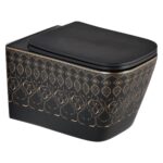 Lena ET-Y7032SK Asma Klozet Siyah & Altın - ET-Y7032SK - Asma Klozet