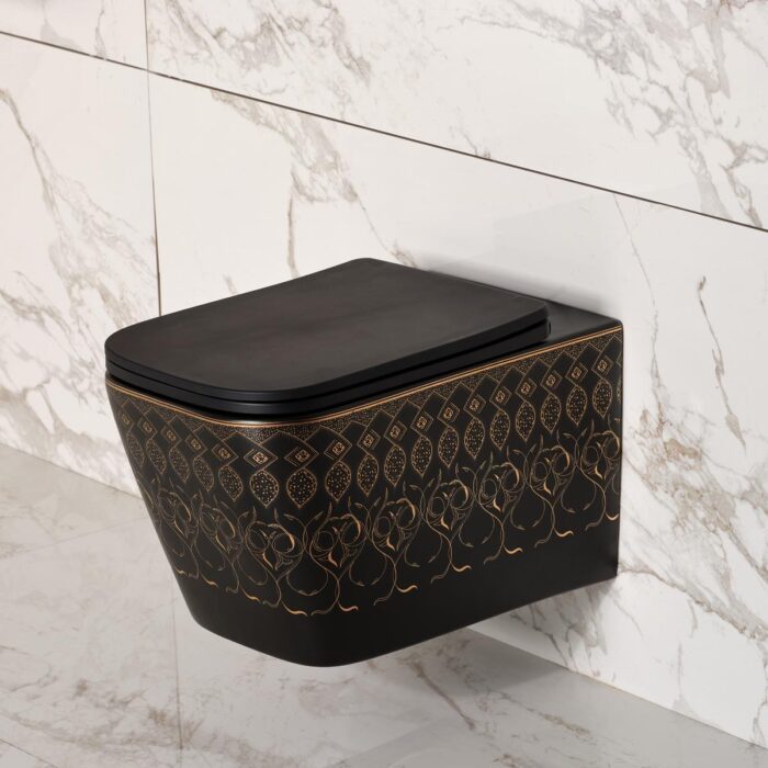 Lena ET-Y7032SK Asma Klozet Siyah & Altın - ET-Y7032SK - Asma Klozet - 2