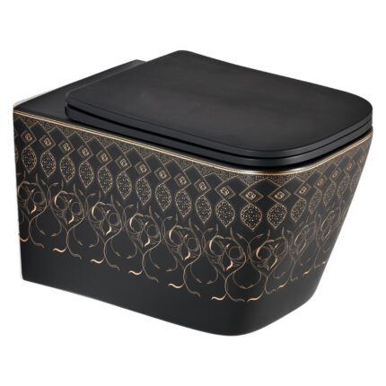 Lena ET-Y7032SK Asma Klozet Siyah & Altın - ET-Y7032SK - Asma Klozet