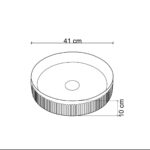 Lena EY-4701 Tezgah Üstü Lavabo Beyaz - EY-4701 - Tezgah Üstü Lavabo - 2