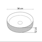 Lena EY-4703 Tezgah Üstü Lavabo