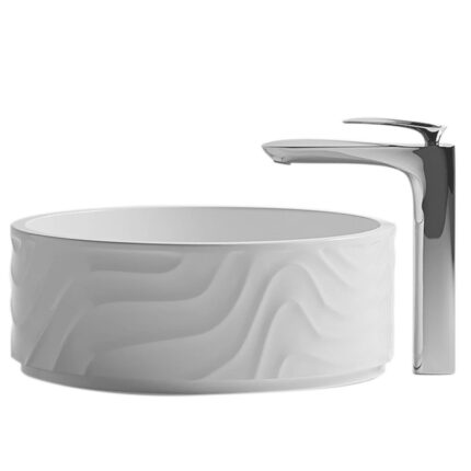 Lena EY-4705 Tezgah Üstü Lavabo Beyaz