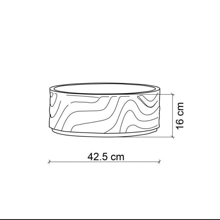 Lena EY-4705 Tezgah Üstü Lavabo Beyaz - EY-4705 - Tezgah Üstü Lavabo - 1