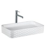 Lena EY-4708 Tezgah Üstü Lavabo Parlak Beyaz - EY-4708 - Tezgah Üstü Lavabo