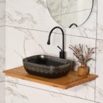 Lena EY-7033S Tezgah Üstü Lavabo Beyaz & Altın - EY-7033S - Tezgah Üstü Lavabo - 1