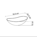 Lena EY-8000MGT Tezgah Üstü Lavabo Gri & Turuncu - EY-8000MGT - Tezgah Üstü Lavabo - 1