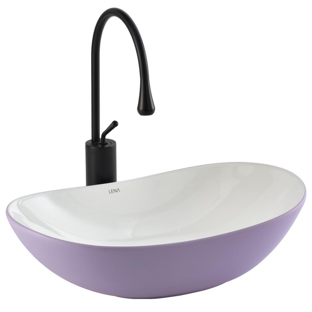 Lena EY-8000ML Tezgah Üstü Lavabo Mat Lila Lena EY-8000ML Tezgah Üstü Lavabo Mat Lila