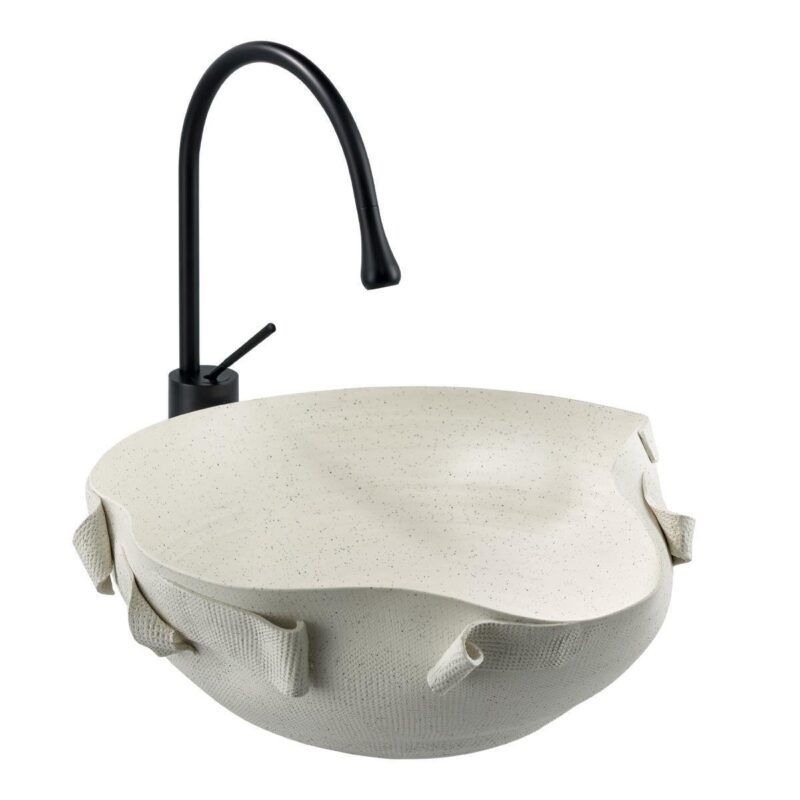 Lena EY-9102 Tezgah Üstü Lavabo Mat Beyaz - EY-9102 - Tezgah Üstü Lavabo