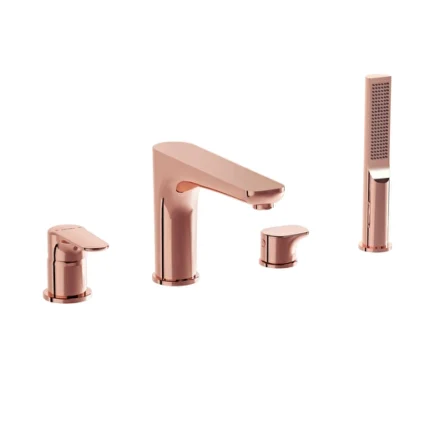 Root Round Küvet Bataryası 4 Delikli, Soft Bakır