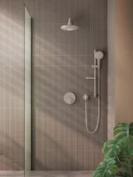Vitra AquaControl Round Ankastre Termostatik Banyo Bataryası (sıva üstü grubu) Fırçalı Nikel - A4271834 - Ankastre Banyo Bataryası - 1