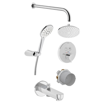 Vitra AquaControl Round Ankastre Termostatik Duş Seti (Bliss 2F, Bliss 3F)