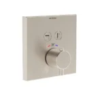 Vitra AquaControl Square Ankastre Termostatik Banyo Bataryası (sıva üstü grubu) Fırçalı Nikel - A4274634 - Ankastre Banyo Bataryası