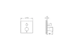 Vitra Aquaheat Ankastre Termostatik Banyo Bataryası Soft Altın (V-Box, Sıva Üstü Grubu) - A4326874 - Ankastre Banyo Bataryası - 1