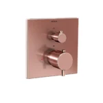 Vitra Aquaheat Ankastre Termostatik Banyo Bataryası Soft Bakır (V-Box, Sıva Üstü Grubu) - A4326829 - Ankastre Banyo Bataryası