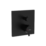 Vitra Aquaheat Ankastre Termostatik Duş Bataryası Mat Siyah (V-Box, Sıva Üstü Grubu) - A4326836 - Ankastre Banyo Bataryası