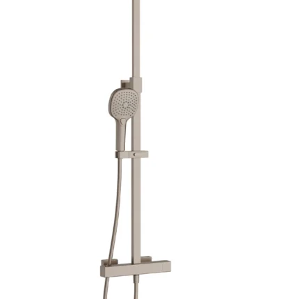 Vitra AquaHeat Bliss S 230 Duş Sistemi Fırçalı Nikel - A4720234 - Duş Paneli ve Kolonu