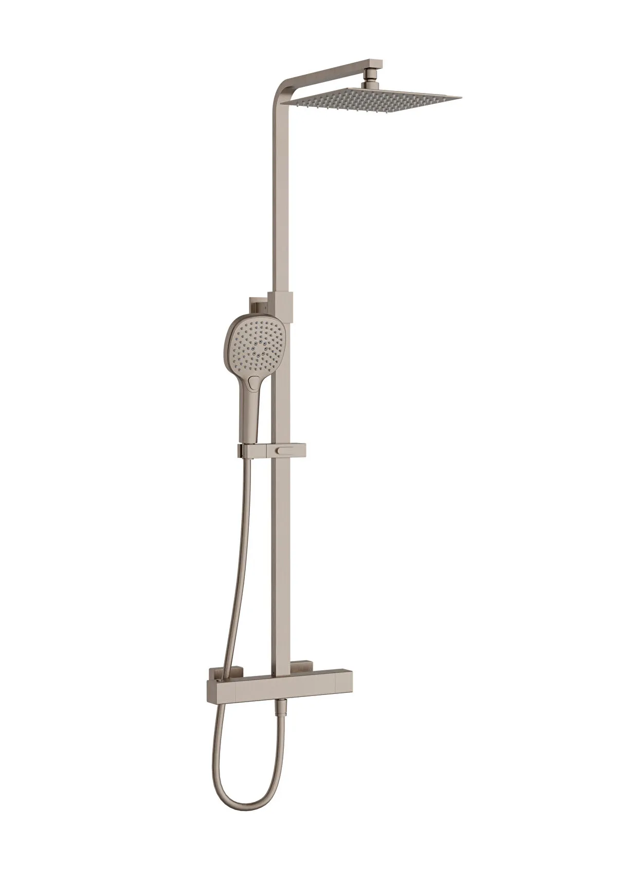 Vitra AquaHeat Bliss S 230 Duş Sistemi Fırçalı Nikel
