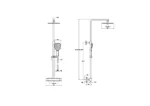 Vitra AquaHeat Bliss S 230 Duş Sistemi Mat Siyah - A4720236 - Duş Paneli ve Kolonu - 1
