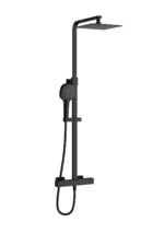 Vitra AquaHeat Bliss S 230 Duş Sistemi Mat Siyah - A4720236 - Duş Paneli ve Kolonu