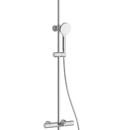 Vitra Aquaheat Joy Round 200 Banyo Bataryalı Duş Sistemi - A47297 - Duş Paneli ve Kolonu