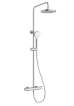 Vitra Aquaheat Joy Round 200 Duş Bataryalı Duş Sistemi - A47298 - Duş Paneli ve Kolonu