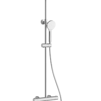 Vitra Aquaheat Joy Round 200 Duş Bataryalı Duş Sistemi - A47298 - Duş Paneli ve Kolonu