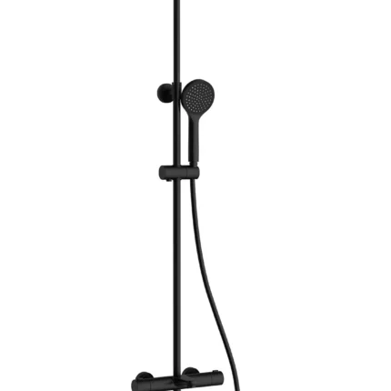 Vitra Aquaheat Joy Square 200 Banyo Bataryalı Duş Sistemi Mat Siyah