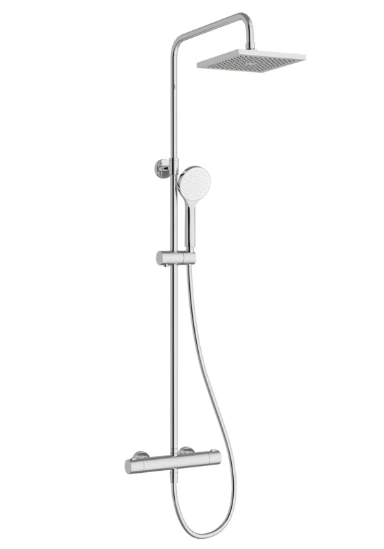 Artema AquaHeat Joy Square 200 Duş Bataryalı Duş Sistemi - A47296 - Duş Paneli ve Kolonu