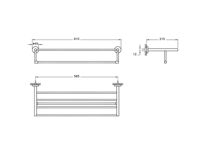 Vitra Arkitekta Havlu Rafı - A44340 - Havlu Rafı - 2