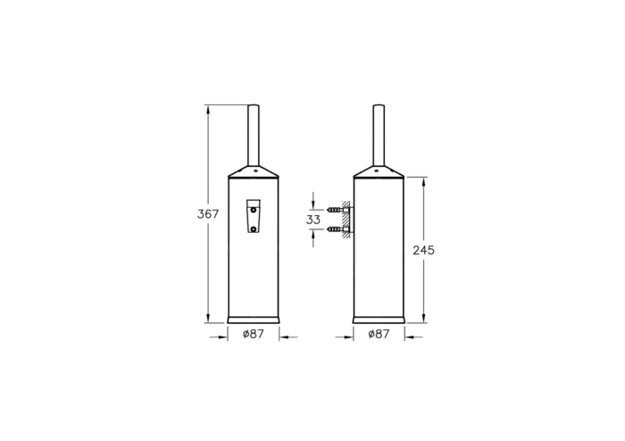 Vitra Arkitekta Tuvalet Fırçalığı (duvardan)