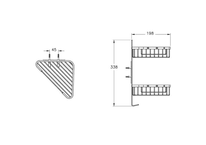 Vitra Base 300 Malzemelik İkili, Krom