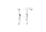 Vitra Bliss Square 240 Duş Kolonu Krom - A45789 - Duş Paneli ve Kolonu - 1