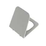 Vitra Equal Klozet Kapağı Slim, Duroplast, Üstten Sıkmalı Yavaş Kapanır, Kolay Sök-Tak, Metal Menteşeli, Mat Taş Gri - 119-476R009 - Klozet Kapağı