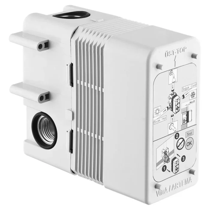 Vitra Flow Round Ankastre Duş Seti - A49306 - Ankastre Duş Setleri - 6