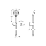Vitra Flow Round Ankastre Duş Seti - A49306 - Ankastre Duş Setleri - 9