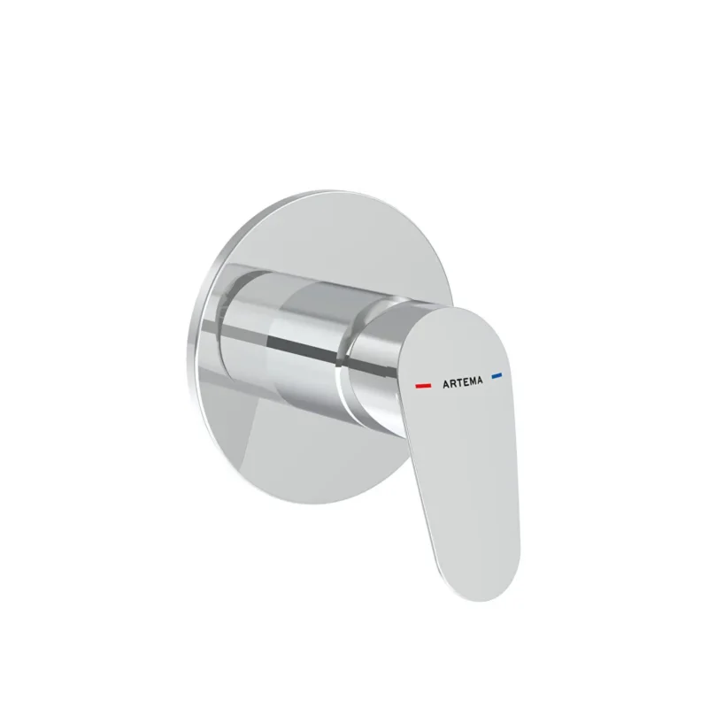 Vitra Flow Round Ankastre Mekanik Duş Bataryası, Minibox (Sıva Üstü Grubu) - A43272 - Ankastre Duş Bataryası