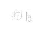 Vitra Flow Soft Ankastre Duş Bataryası Bataryası (V-Box, Sıva Üstü Grubu) - A43318 - Ankastre Duş Bataryası - 1